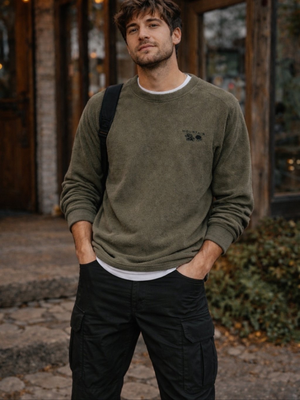 Mountain Hardwear Polartec Fleece Pullover L | Olive Green Outdoor Layer